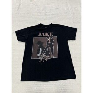 Jake Kiszka Gildan Black Short Sleeve T Shirt Size Large